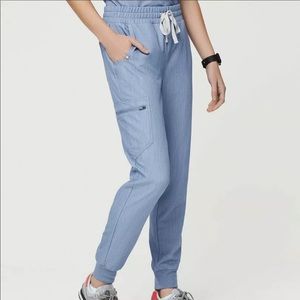 Figs Zamora High-Waisted Joggers Heathered Indigo Small
